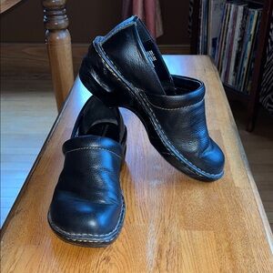 Sonoma Black Leather Women’s Work Clogs